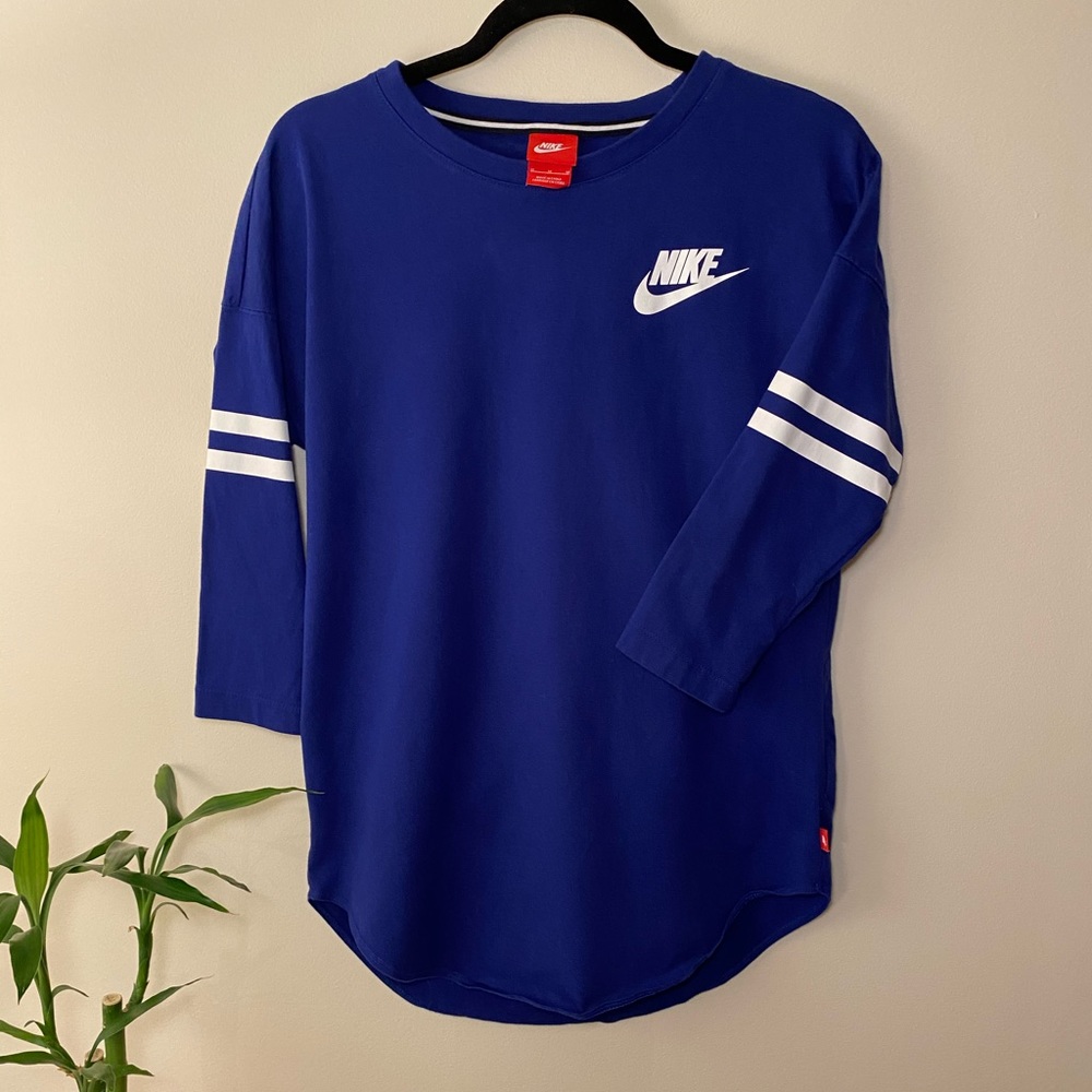 NIKE royal blue “JUST DO IT” top